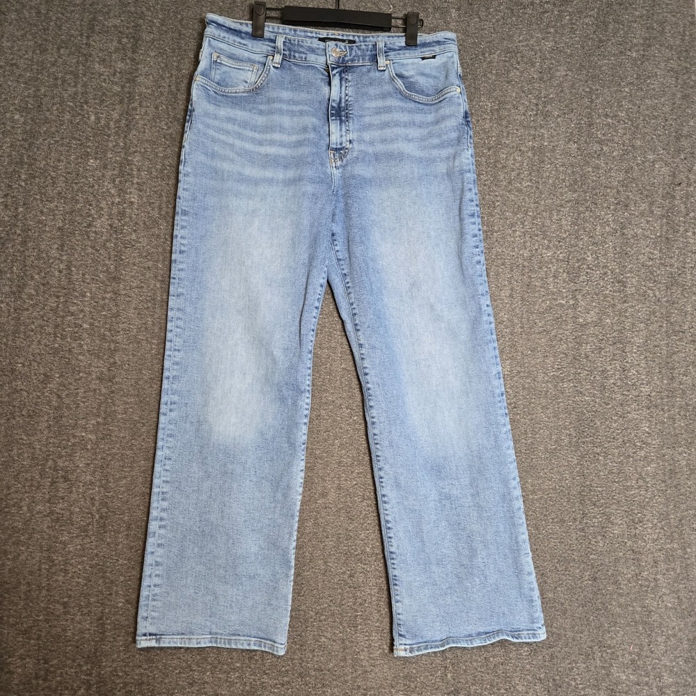 Mavi Barcelona Jeans Womens 32x29 / L29 High Rise Loose Straight Light Wash Blue